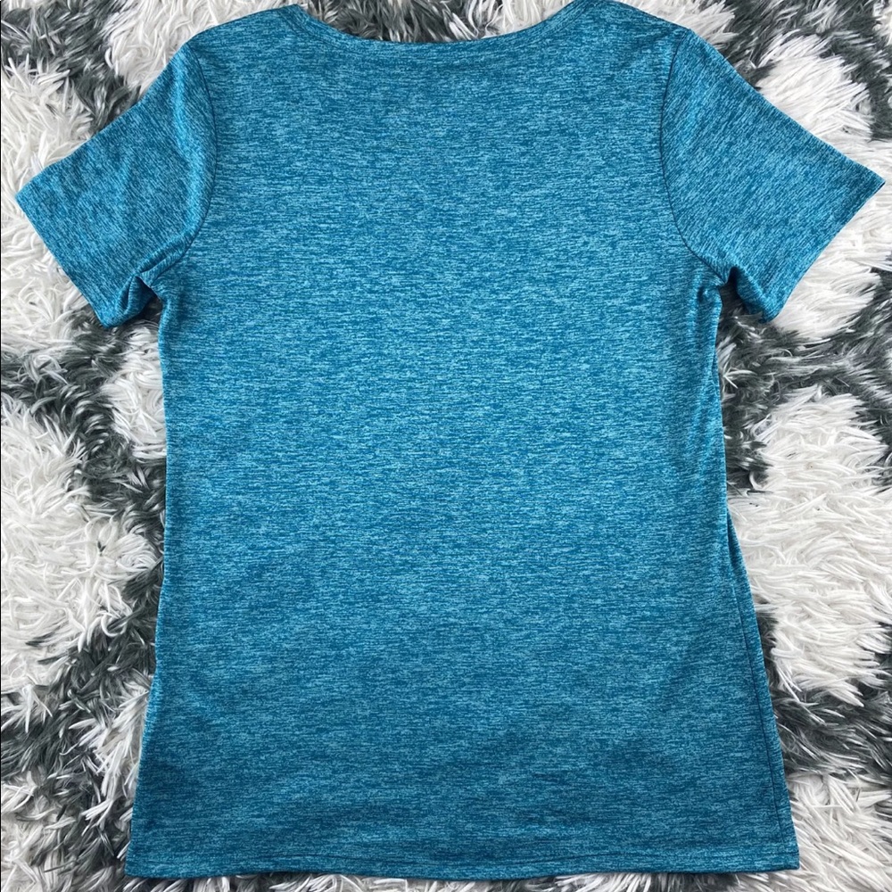 Nike Women's Athletic Top Size Small Teal Short Sleeve - Picture 10 of 12